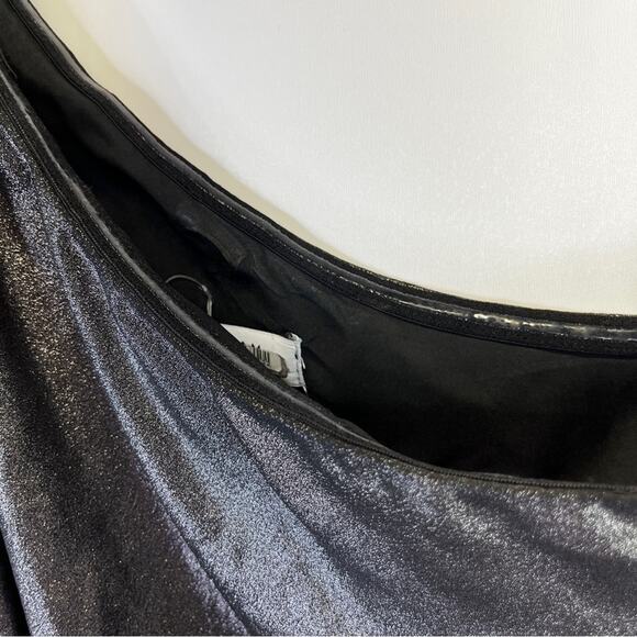 Derek Lam Collective Metallic One Shoulder Mini dress silver - 36 (US 0) - Picture 7 of 13